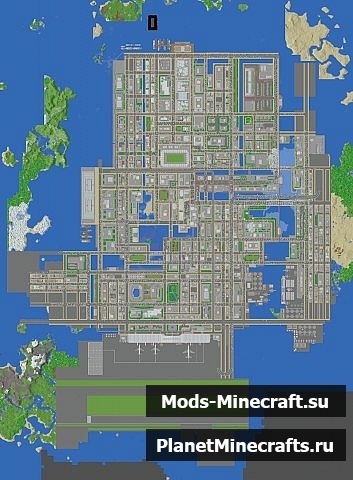 Карта мегаполис для майнкрафт 1.5.2 - 1.8.1 [MAIKURA]