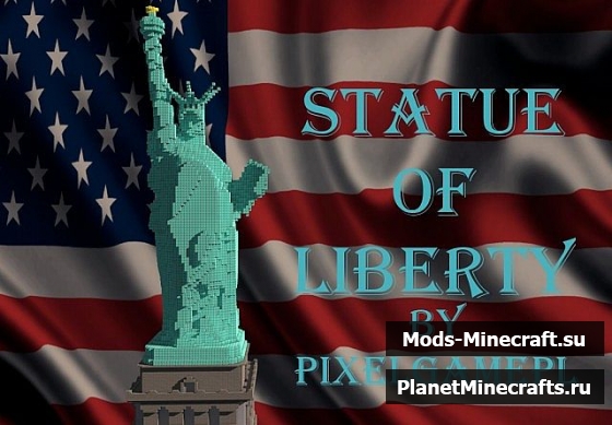 Статуя свободы в майнкрафт [schematic]