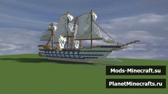 schematic корабля майнкрафт