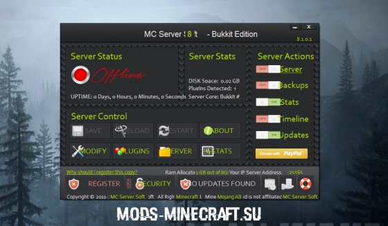Скачать MC сервера Soft Mod для Minecraft 1.7.8 и 1.7.2