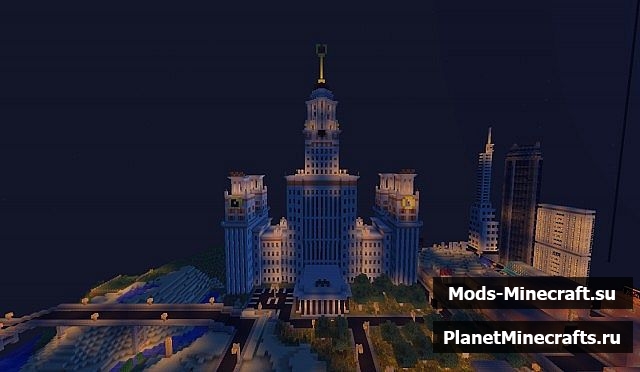 Майнкрафт пе карта город россия