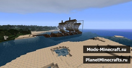 Скачать schematic корабля Викингов  [Minecraft]