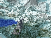 Замок Нойшванштайн в Minecraft