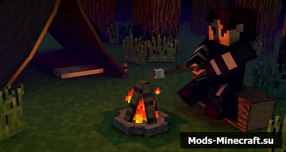 Скачать мод the camping mod